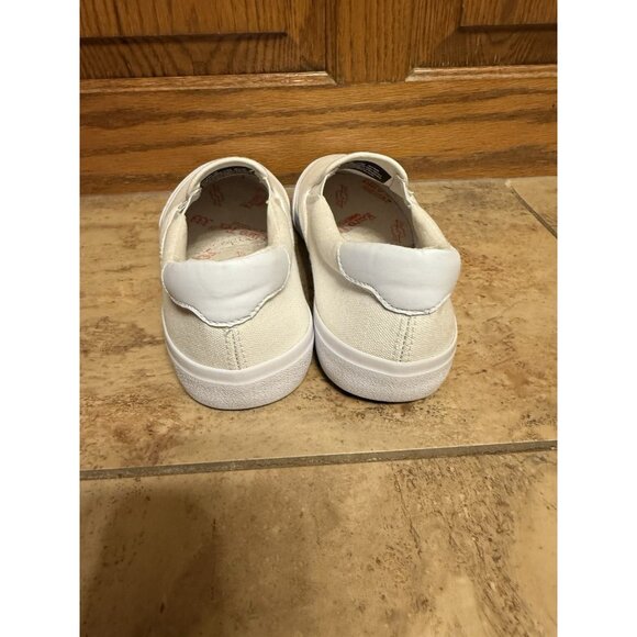 Lugz Men's 7 Clipper Classic Slip-on Canvas Sneakers White Womens 9 - Picture 5 of 7